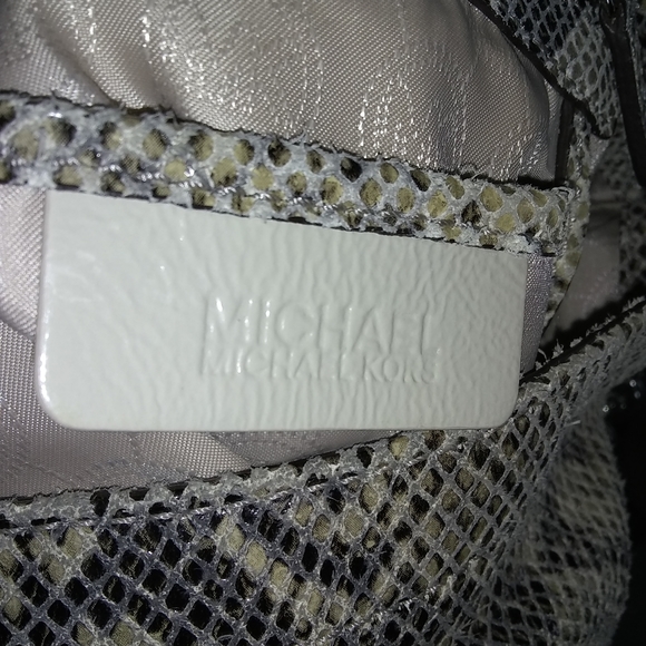 Michael Kors Python Shoulder Bag, - Picture 4 of 5